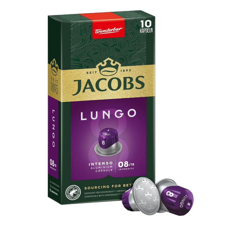 کپسول قهوه جاکوبز لانگو اینتنسو 8 «ده عددی» | Jacobs Lungo Intenso