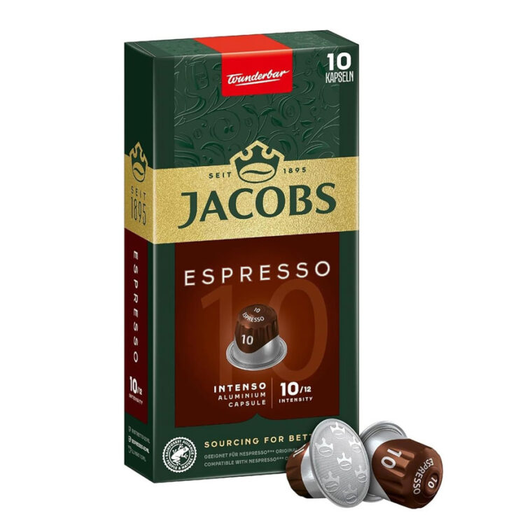 کپسول قهوه جاکوبز اسپرسو اینتنسو 10 «ده عددی» | Jacobs Espresso Intenso