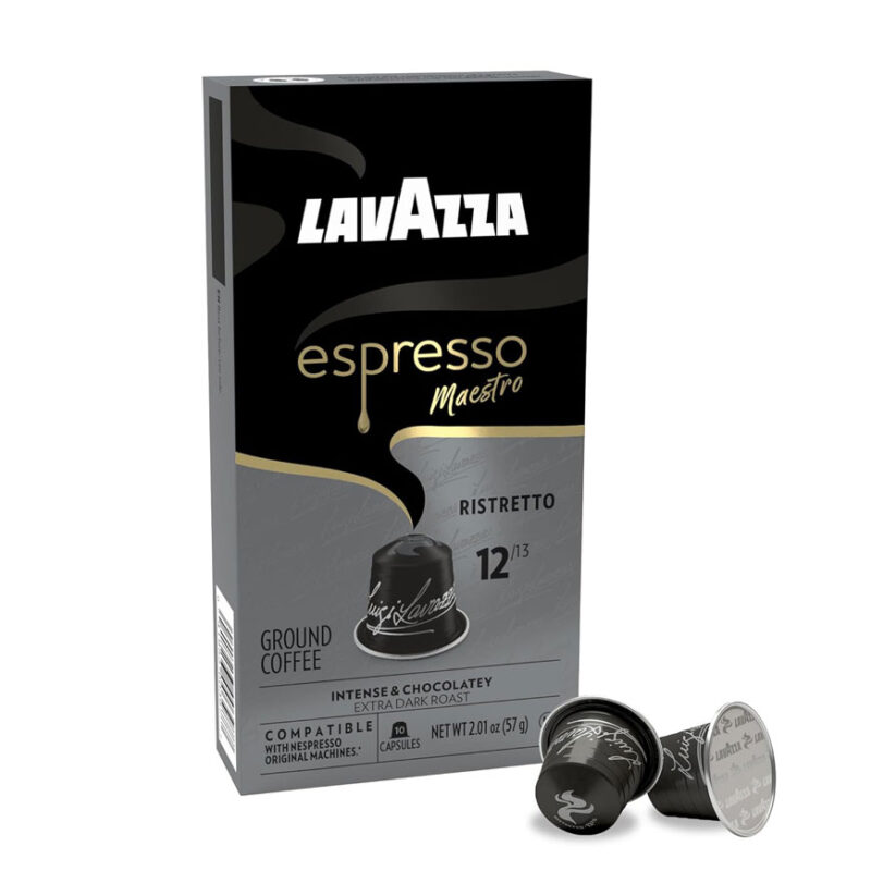 کپسول قهوه لاوازا «اسپرسو مائسترو ریسترتو»  شدت 12 |  Lavazza espresso maestro Ristretto