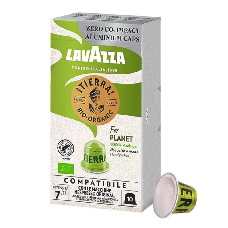 کپسول قهوه لاوازا «بیو ارگانیک»  شدت 7 |  Lavazza Tierra bio organic