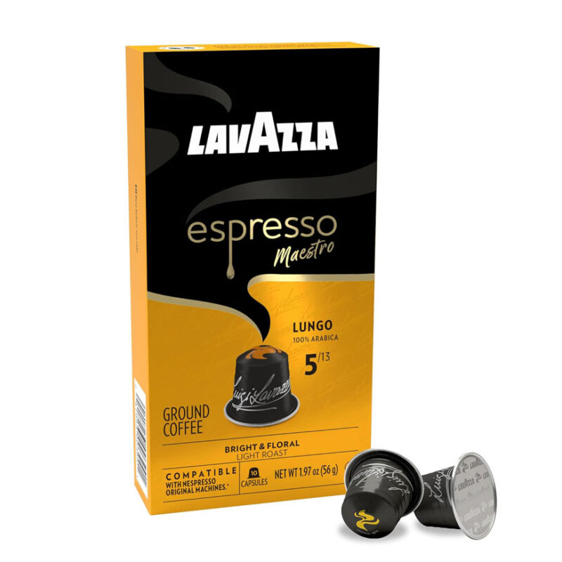 کپسول قهوه لاوازا «اسپرسو مائسترو لانگو»  شدت 5 |  Lavazza espresso maestro Lungo