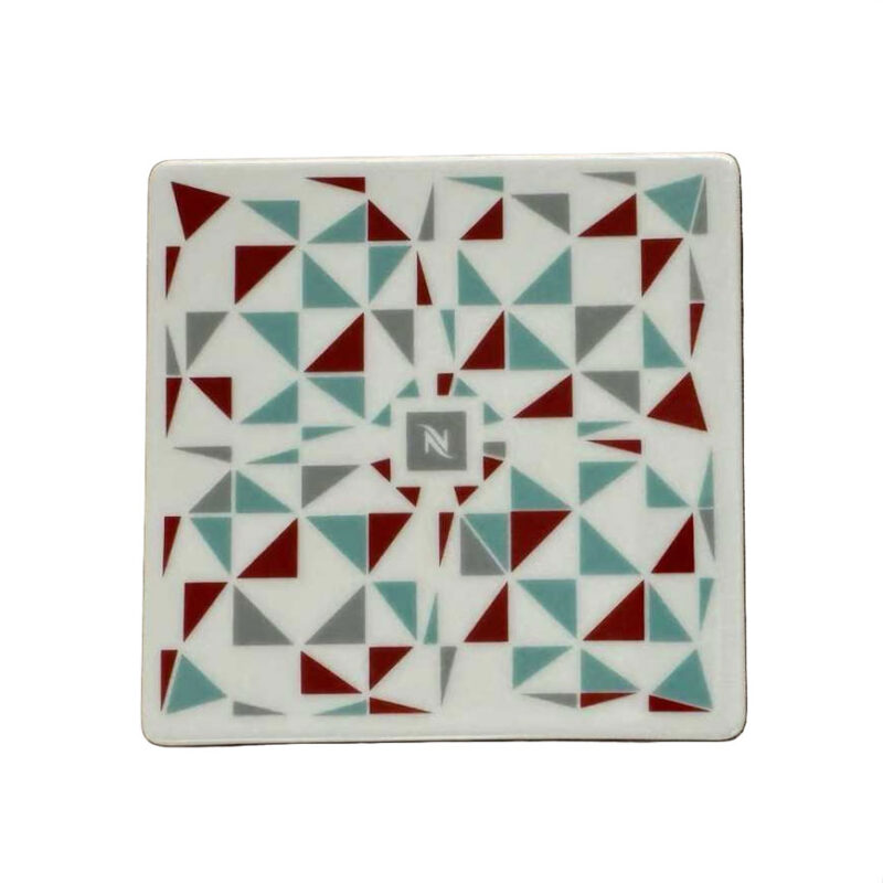 زیر لیوانی نسپرسو طرح کپسول کپ تاون | Porcelain Coaster Cpe Town Nespresso