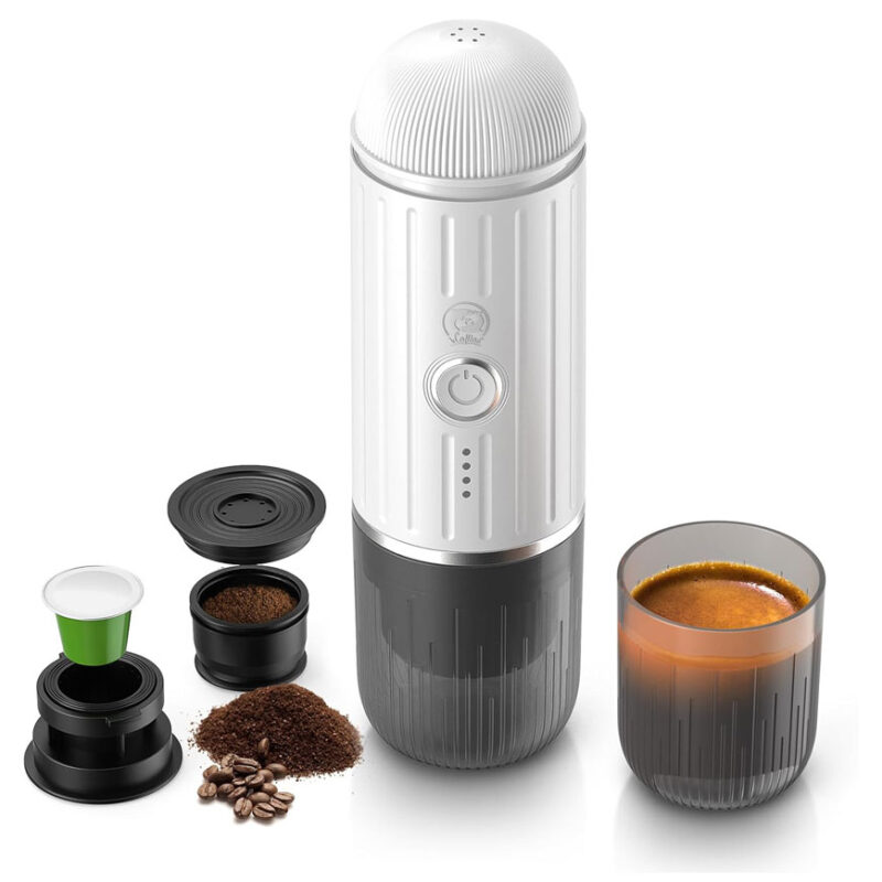 اسپرسو ساز شارژی مسافرتی ایکافیلاس «سفید» | Icafilas Portable Espresso Maker