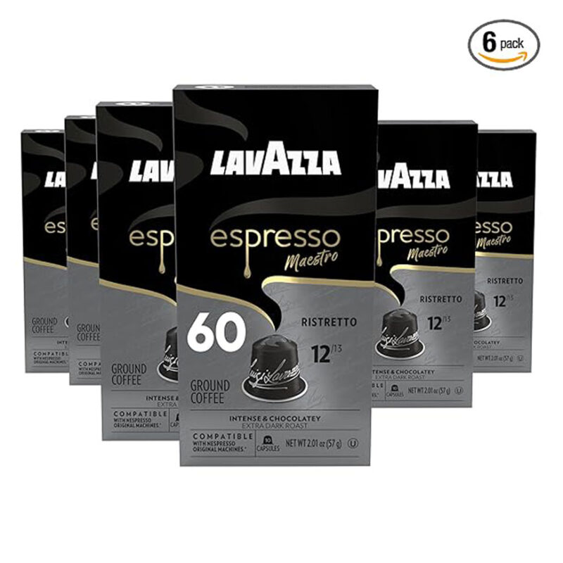 کپسول قهوه لاوازا اسپرسو مائسترو ریسترتو (پک شش بسته ایی) | Lavazza espresso maestro Ristretto