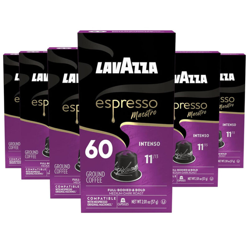 کپسول قهوه لاوازا اسپرسو مائسترو اینتنسو (پک شش بسته ایی) | Lavazza espresso maestro Intenso