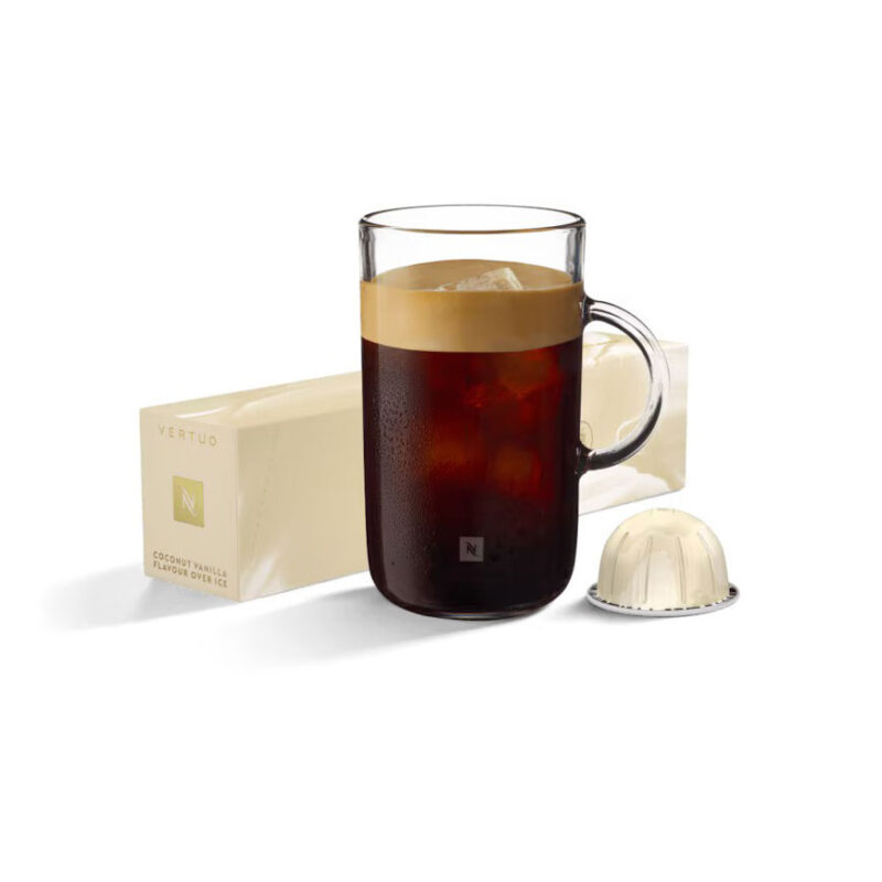 کپسول قهوه نسپرسو ورتو کوکونات وانیل | Nespresso Vertuo Coconut Vanilla Flavour Over Ice