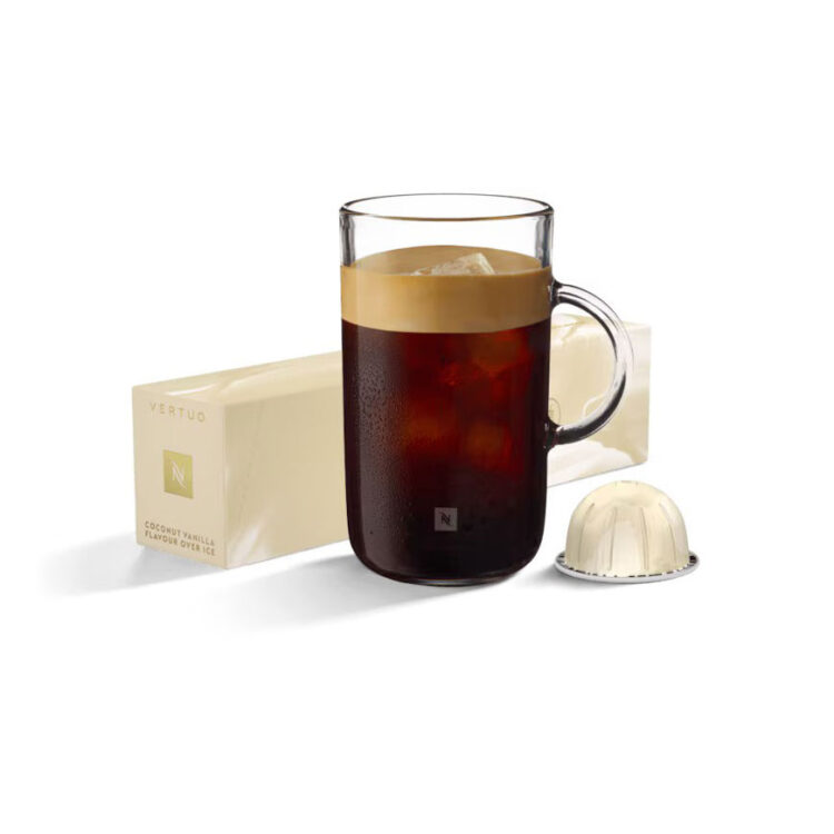 کپسول قهوه نسپرسو ورتو کوکونات وانیل | Nespresso Vertuo Coconut Vanilla Flavour Over Ice