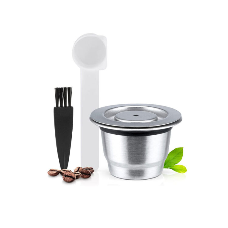 کپسول قهوه قابل شارژ نسپرسو استیل آی کافیلاس مدل Icafilas Refillable Capsule For Nespresso 4Y-NS