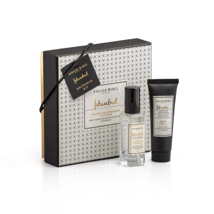 عطر و کرم دست آتلیه ریبول مدل استانبول «به سفارش نسپرسو» |  Atelier Rebul Istanbul Recharge Kit