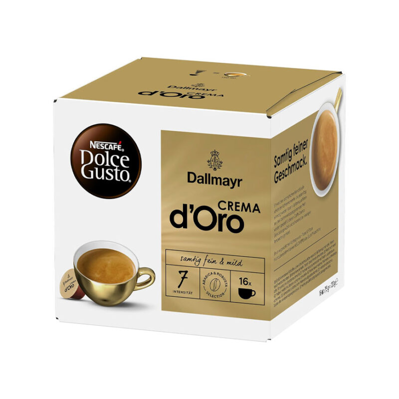 کپسول قهوه دولچه گوستو دال مایر دورو | Dolce gusto Dallmayr Crema D’oro