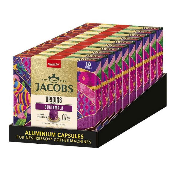 پک ده بسته ای کپسول قهوه جاکوبز گواتمالا | Jacobs Single Origins Guatemala