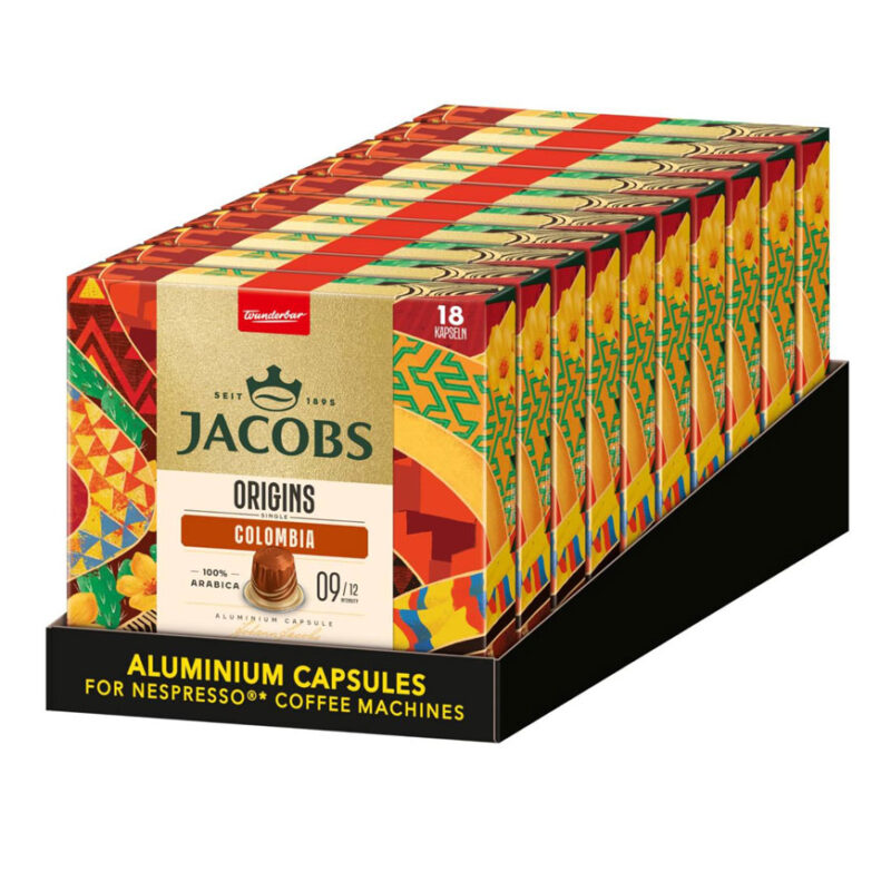 پک ده بسته ای کپسول قهوه جاکوبز کلمبیا | Jacobs Single Origins Colombia