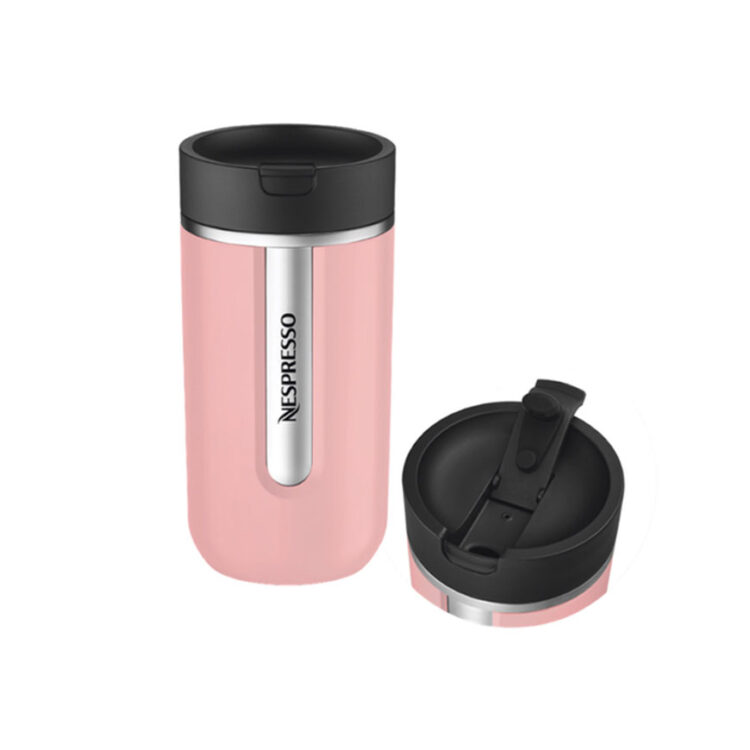 تراول ماگ نسپرسو لیمیتد ادیشن Bubble Gum سایز متوسط 400 میل | Nespresso Travel Mug Bubble Gum