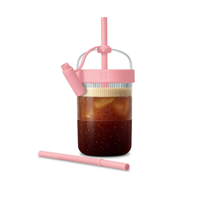 بطری نوشیدنی سرد نسپرسو لیمیتد ادیشن Bubble Gum «صورتی» | Nespresso Travel Tumbler Bubble Gum