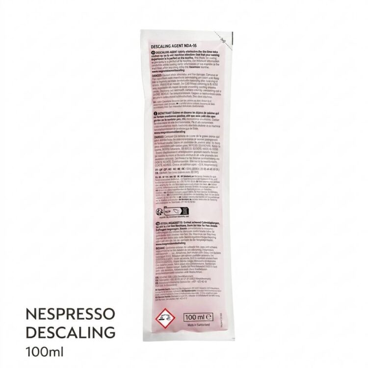 محلول شستشو (رسوب زدا) دستگاه نسپرسو 100 میلی لیتر«یک عددی بدون جعبه» | Nespresso Descaling 100ml