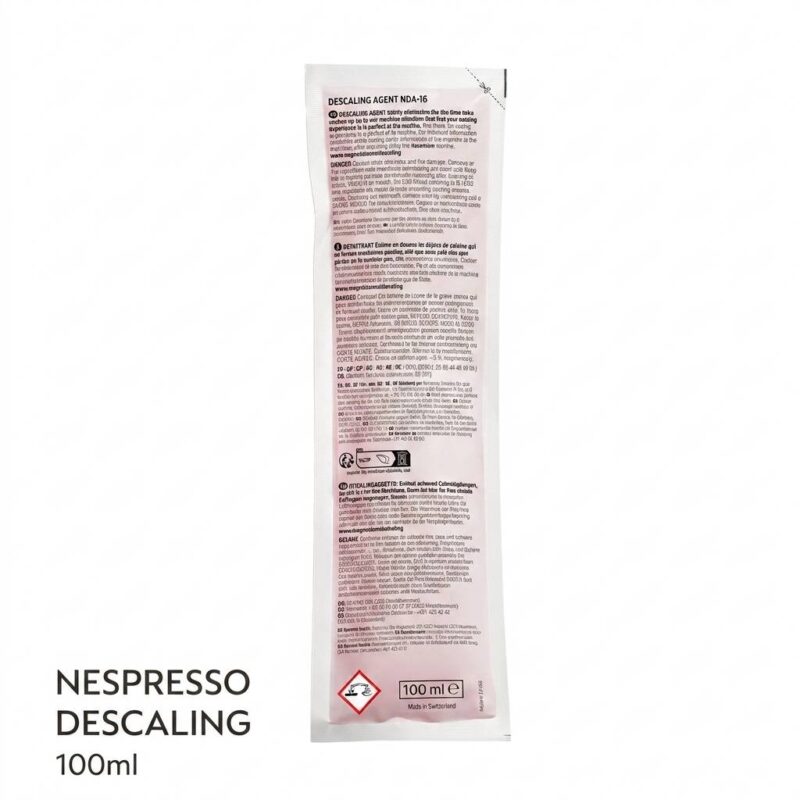 محلول شستشو (رسوب زدا) دستگاه نسپرسو 100 میلی لیتر«یک عددی بدون جعبه» | Nespresso Descaling 100ml