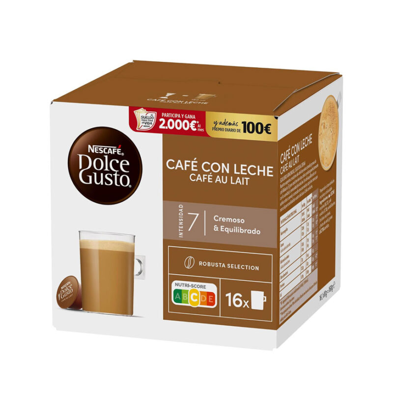 کپسول قهوه دولچه گوستو کافه اوله مدل Cafe Con Leche
