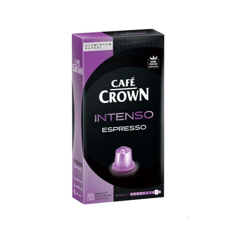 کپسول قهوه کافه کراون اینتنسو اسپرسو «شدت 9» | Cafe Crown Intenso Espresso