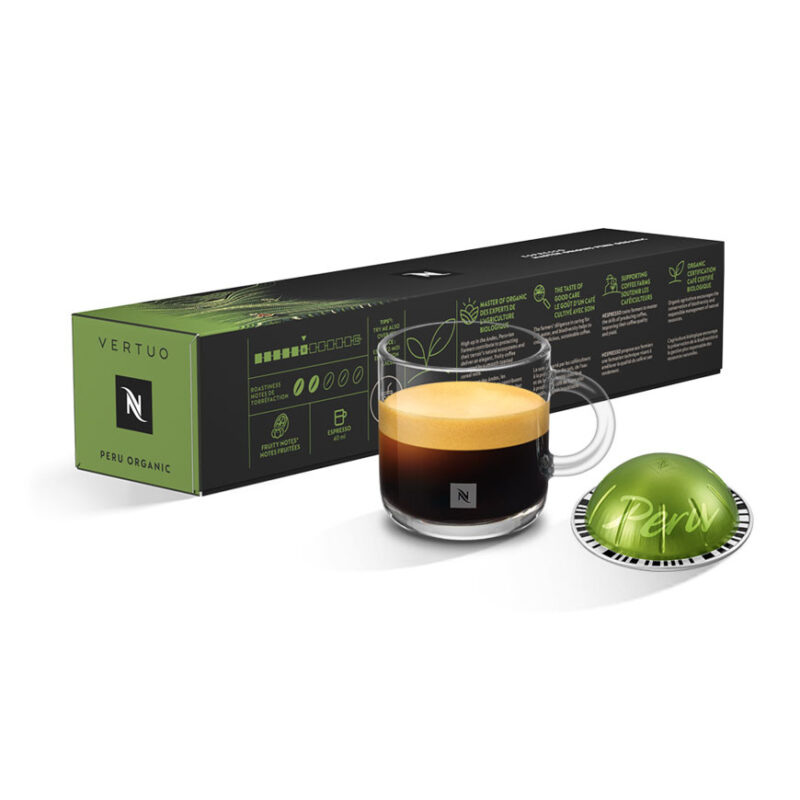 کپسول قهوه نسپرسو ورتو پرو ارگانیک | Nespresso vertuo Peru Organic