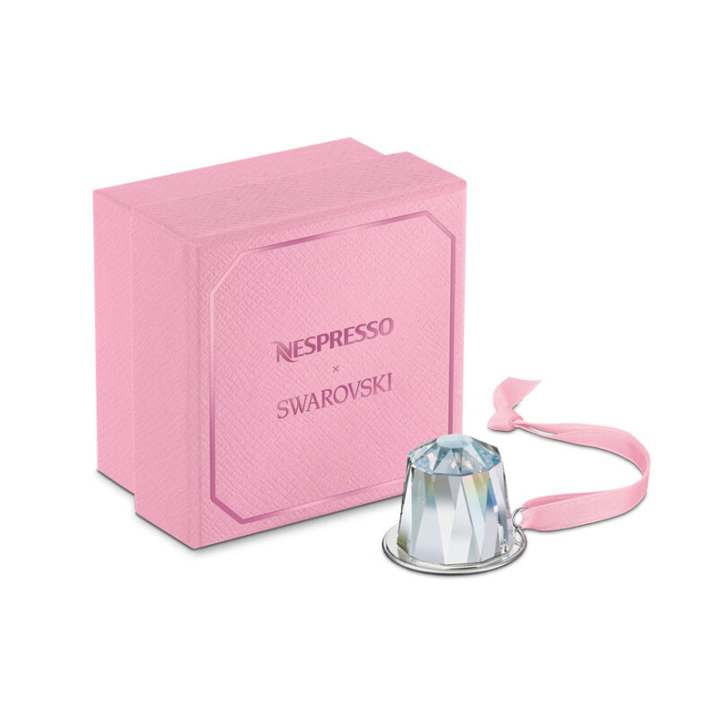 آویز کریستالی نسپرسو و سواروسکی طرح کپسول اورجینال | Nespresso X Swaroski Festive Crystal Ornament Orginal Capsule