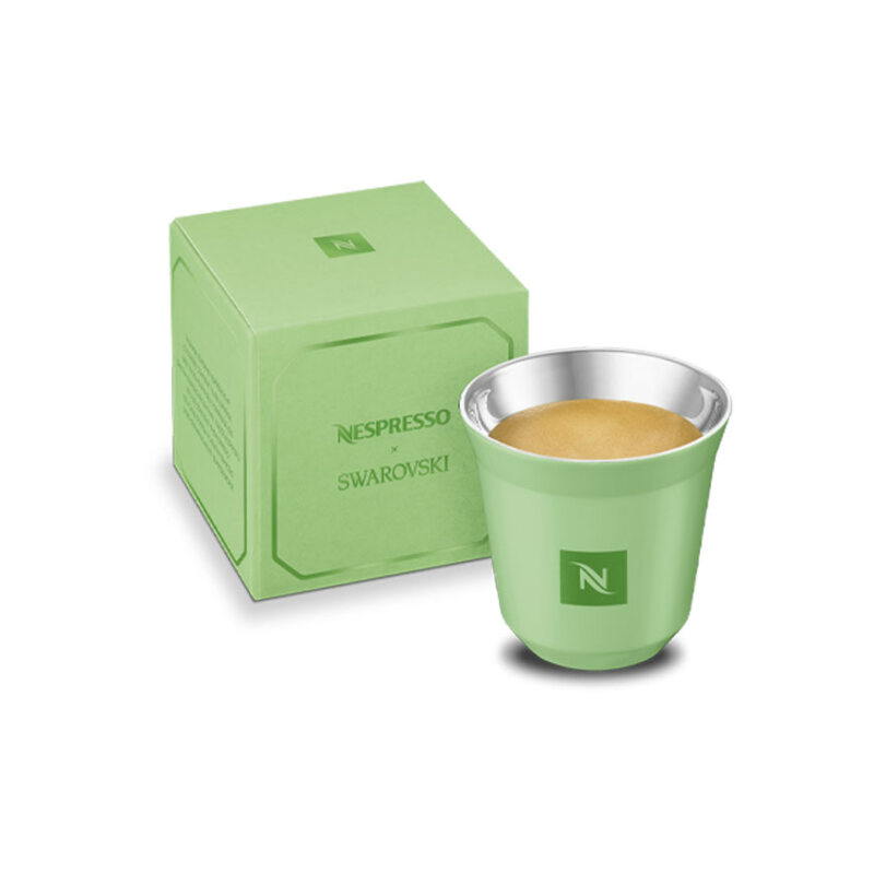 فنجان لیمیتد ادیشن نسپرسو و سواروسکی مدل پیکسی سایز اسپرسو «سبز» | Nespresso X Swaroski Pixie Espresso Cup Green