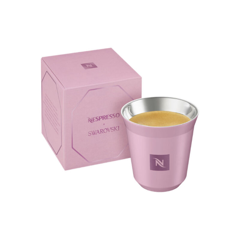 فنجان نسپرسو و سواروسکی مدل پیکسی سایز لانگو «صورتی» | Nespresso X Swaroski Pixie Lungo Cup Pink